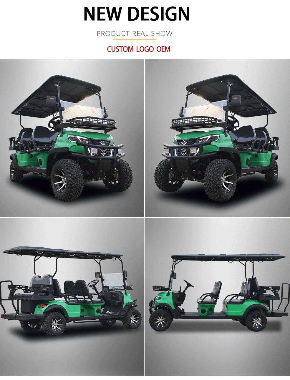 Electric Golf Cart for Sale Cheap Best 2 4 6-Seat Lithium Battery 48V and 72V Option Club Golf Cart