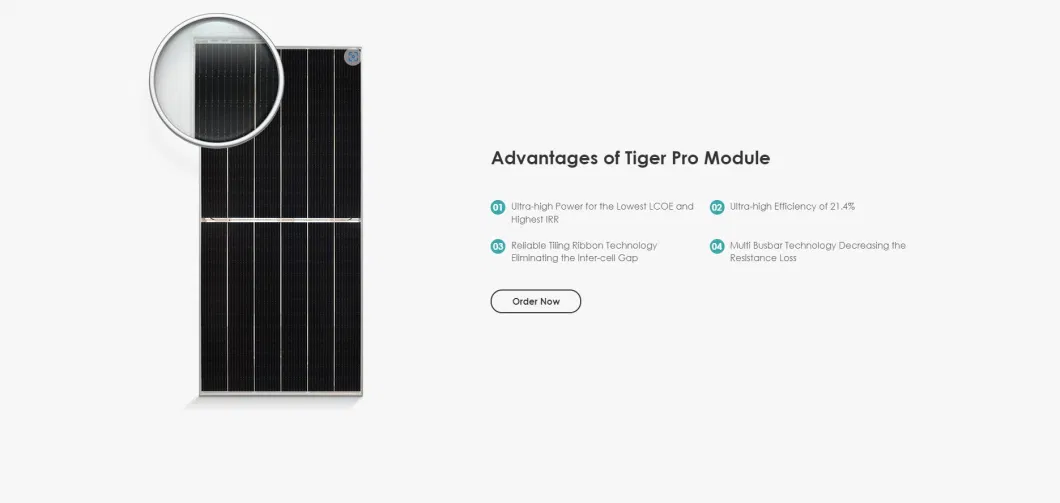 Light Industry 144 Monocrystalline Cells Jinko Solar Energy 535W Tiger PRO 72 Hc Bifacial