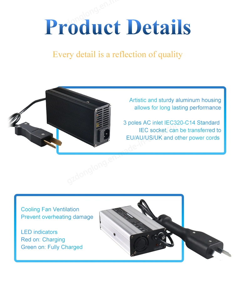 36 Volt Charger 42V 5A Ez Go Club Car Battery Charger for Lithium Ion Battery Pack