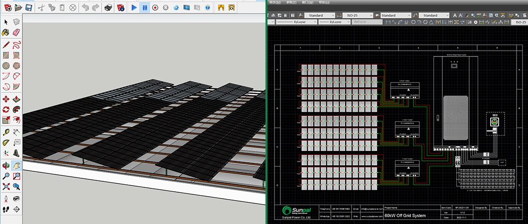 30kw Complete with PV Jinko Panels Outdoor Solar Energy Storage Systems