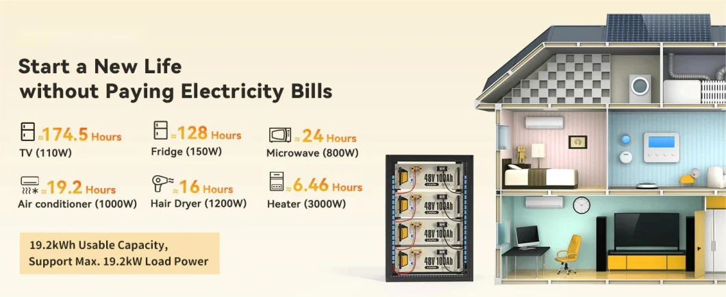 LiFePO4 Rack Mounted Batteries Price 48V 100ah 200ah 5kwh 10kwh Lithium Solar Battery Home Energy Storage