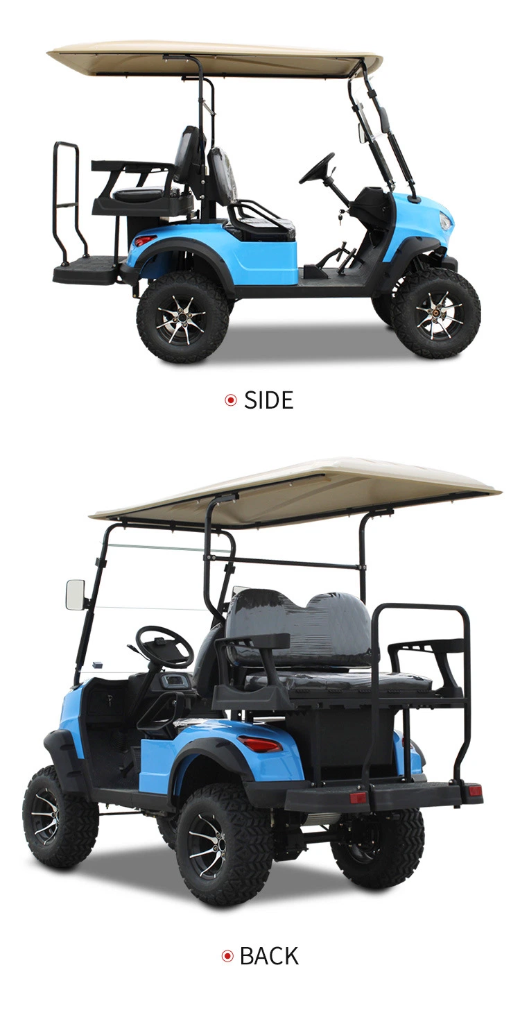 Best Price for 2+2 Seater Electric Golf Cart/Golf Buggy for Sale Lithium Battery 5kw/7kw System for Sale