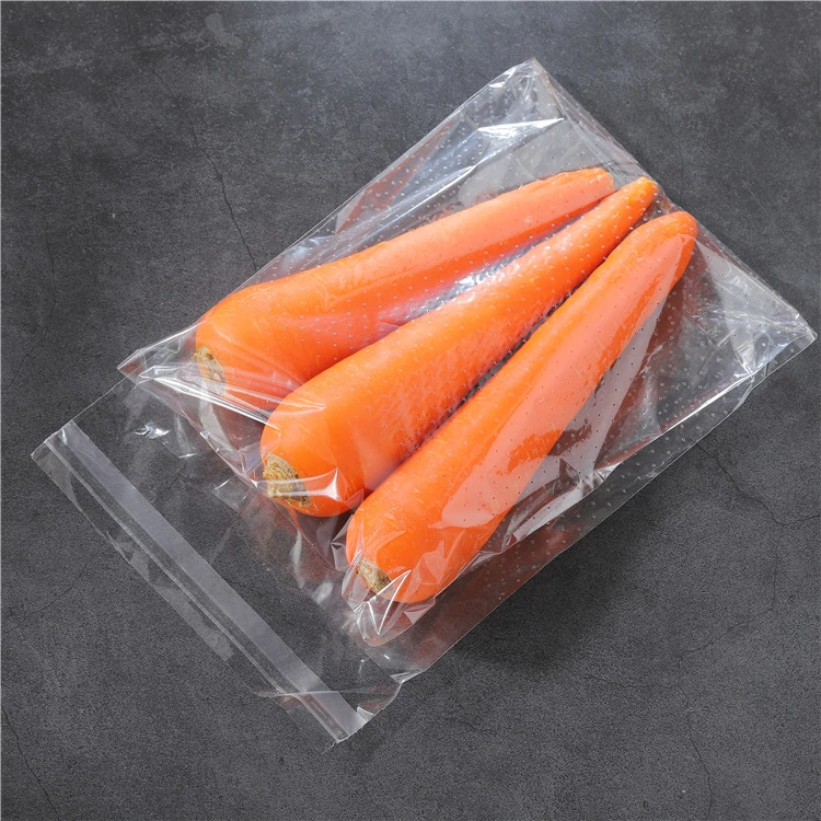 Quality Manufacturer Micro Perforation Bags Package Lettuce Vegetable Plastic Bakery BOPP/CPP/HDPE Bread Vegetable Transparent