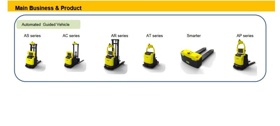 500kg Battery Pallet Truck Agv Forklift China Worked in Supermarket Shelf