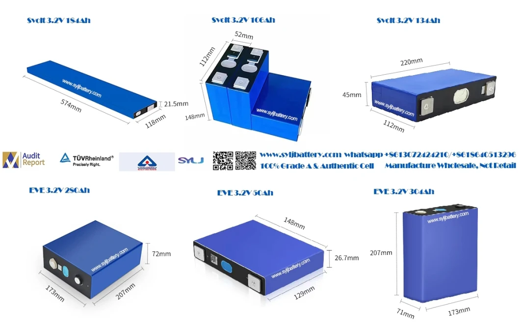 12.8V 200ah LiFePO4 Lithium Iron Battery Made by Prismatic Cell for Home Solar Energy