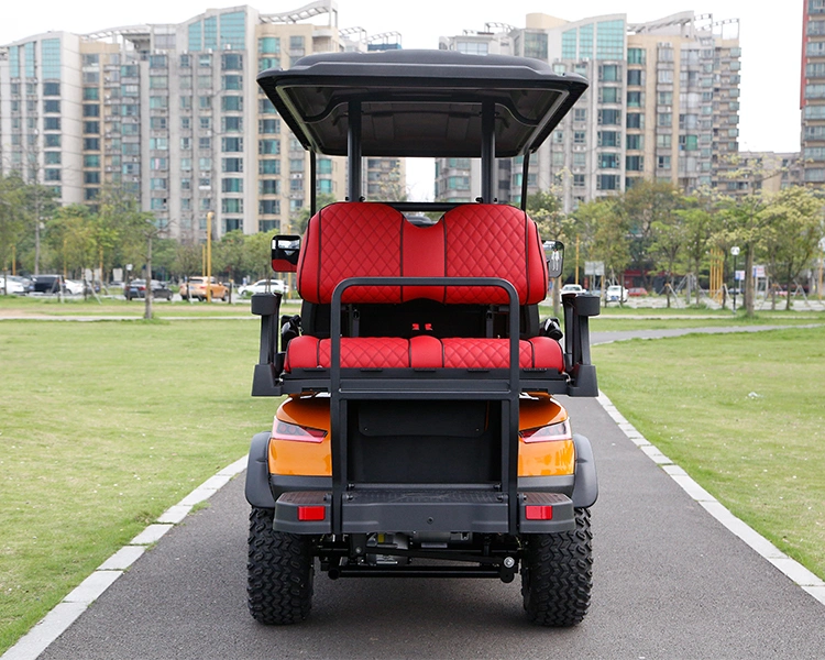 48/72V 2024 Brand New Design 4 Seat Sightseeing Bus Club Car Electric Lithium Battery Golf Buggy Hunting Cart with DOT