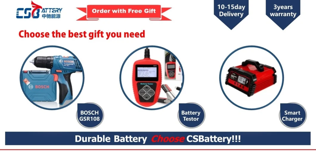 Csbattery 12V 80ah Front Terminal SLA Battery for Forklift/Trolly/Anti-Theft-and-GPS/Traction-Forklift/Booster-Pumps/Amy