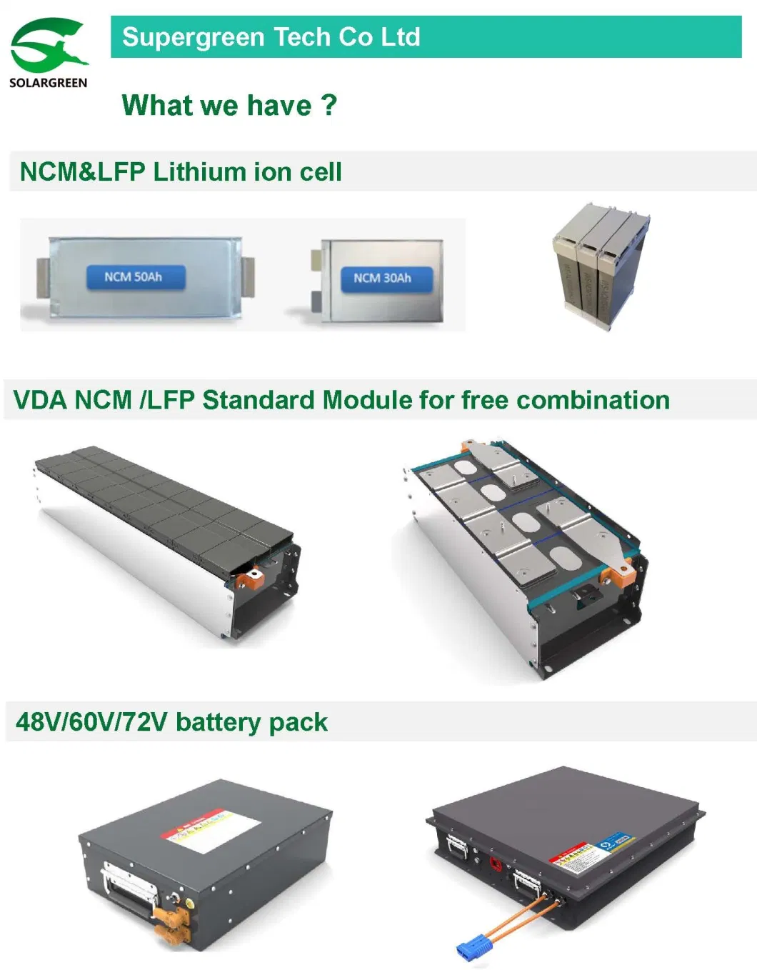 Custom E-Bike EV Golf Cart Lithium Battery Pack for Your Ride