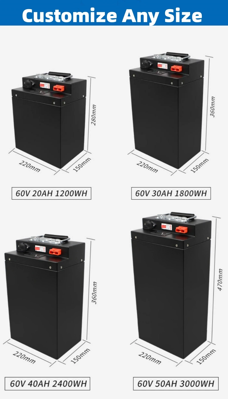 Smart BMS 36V 360ah Deep Cycle Lithium Battery 51.2V 200ah 300ah 100ah LiFePO4 Lithium Ion Solar Batteries for Forklift Golfcart