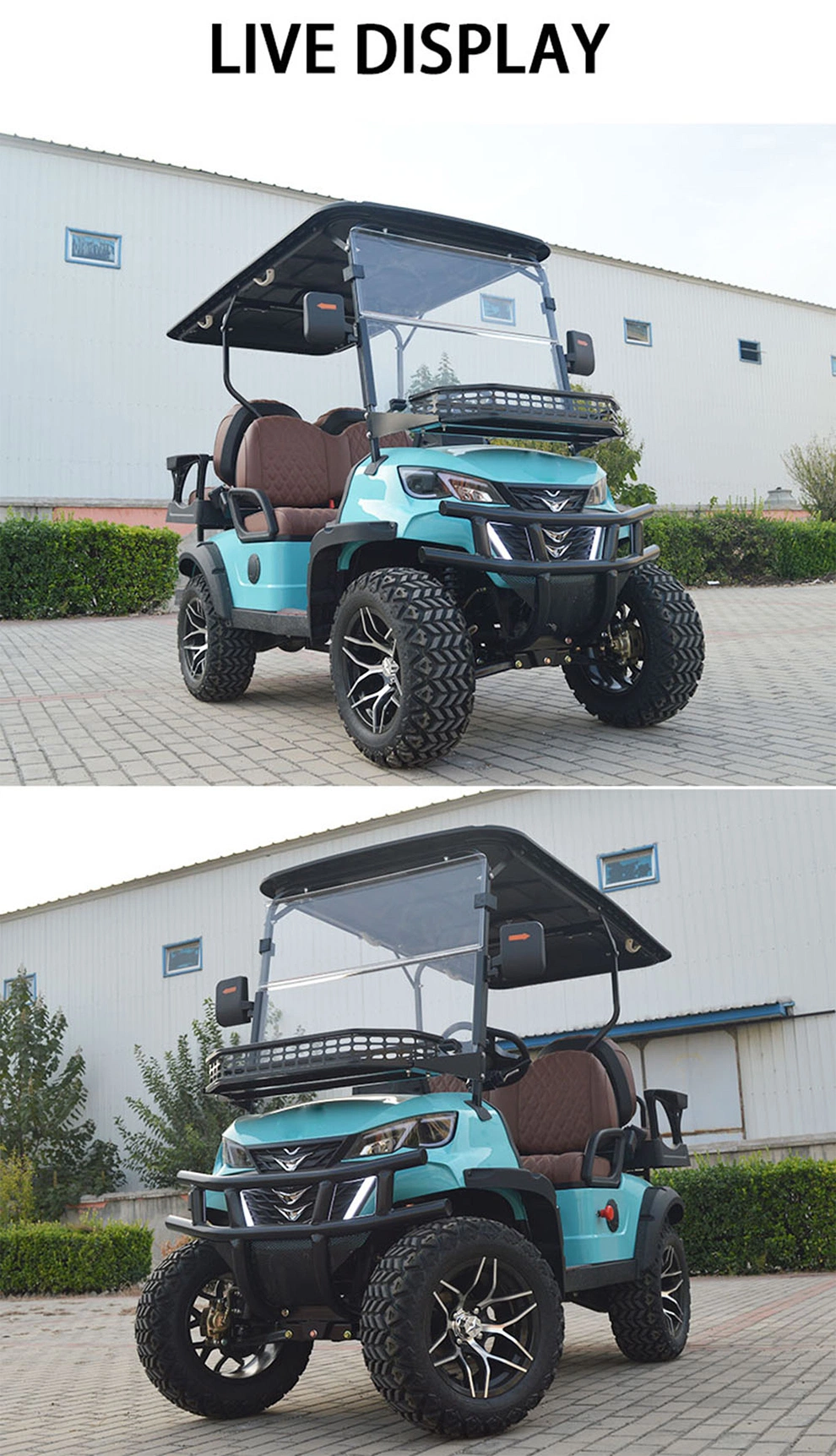 Factory Electric Golf Cart 4 6 Seater off-Road Golf Car Street Legal 72V Lithium Battery ATV