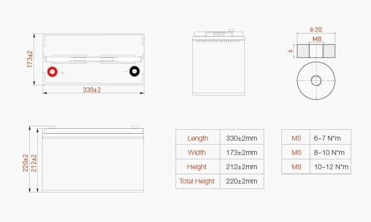 Lithium Ion Battery 12V 12.8V 100ah LiFePO4 /LFP/Li Ion Battery Cells and Packs for Energy Storage/Solar Energy Storge/RV/Marine/Boat with Bluetooth APP Monitor