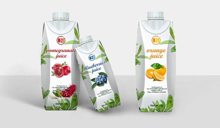 Unipack Prisma Packaging Box Disposable Cardboard Package Customization Printed Logo for Beverage or Juice