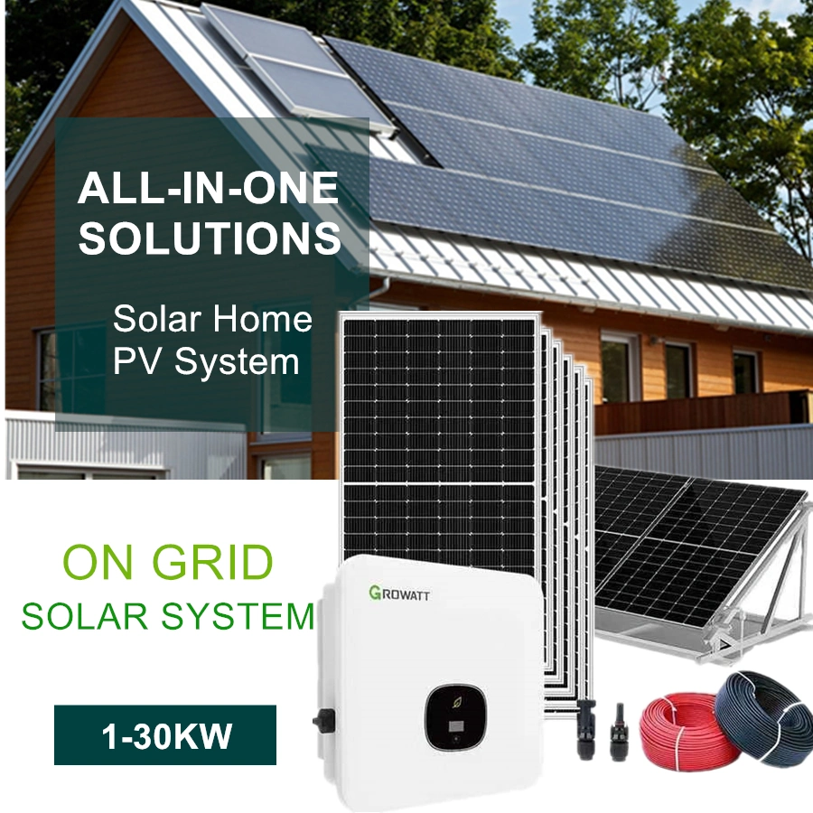 Energy Storage on Grid 10kw 10000 Watt Solar Power System Kit for Home Solar Energy System