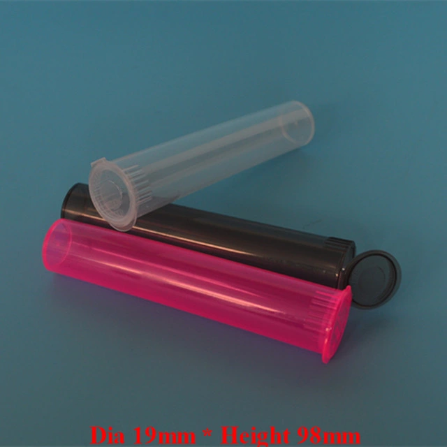 Child Resistant Plastic Tube 98mm 116mm Pop Top Tube Package