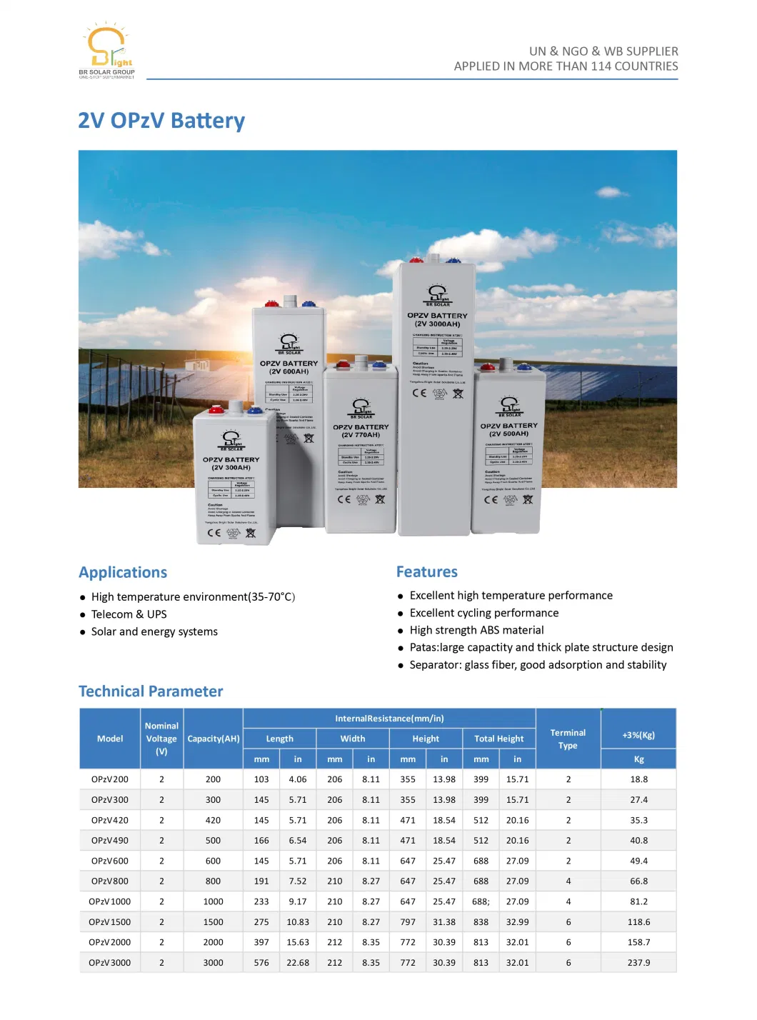 2V 2V 350ah 2 Volt LiFePO4 Solar Power Energy Storage Lithium Iron Phosphate System Lead Acid Opzv Valve Regulated Battery Pack