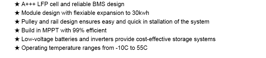 Cts All in One Lithium Battery 48V 10kwh Stacked Module Energy Storage