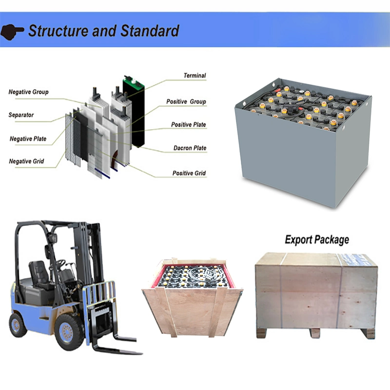 24V/36V/48V/80V Battery for Equipment Such as Forklifts, Handling Trucks, Underground Mining Locomotives, Subway Tunnel Locomotives BS Standard dB Series