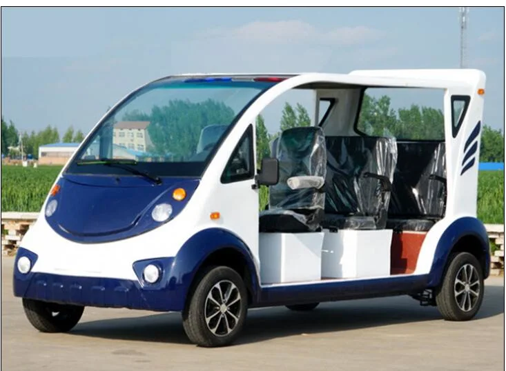 China Manufacturer Brand New Design 4 Seat Sightseeing Bus Club Cart Lead Acid/Lithium Battery 48V/60V/72V 2, 4, 6, 8, 10 Seats/Seater Hunting Golf Cart