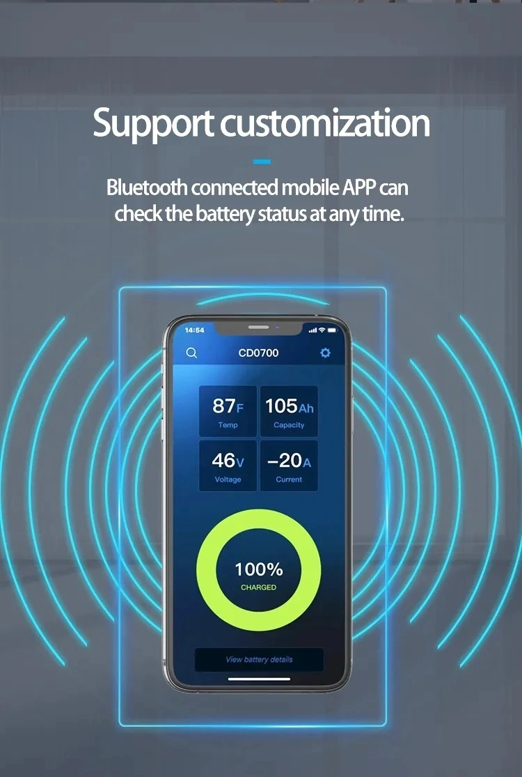 Deep Cycles 200ah 12V LiFePO4 Lithium Battery for Solar Energy Storage/Marine/RV/Boat/Bluetooth APP with MSDS/Un38.3