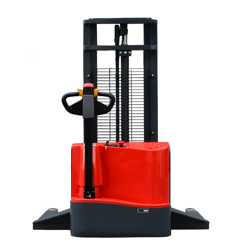 2023 New Style Agv Full Electric Stand-on 1000kg Body Electric Pallet Battery Truck Stacker for Replacing Human Labor