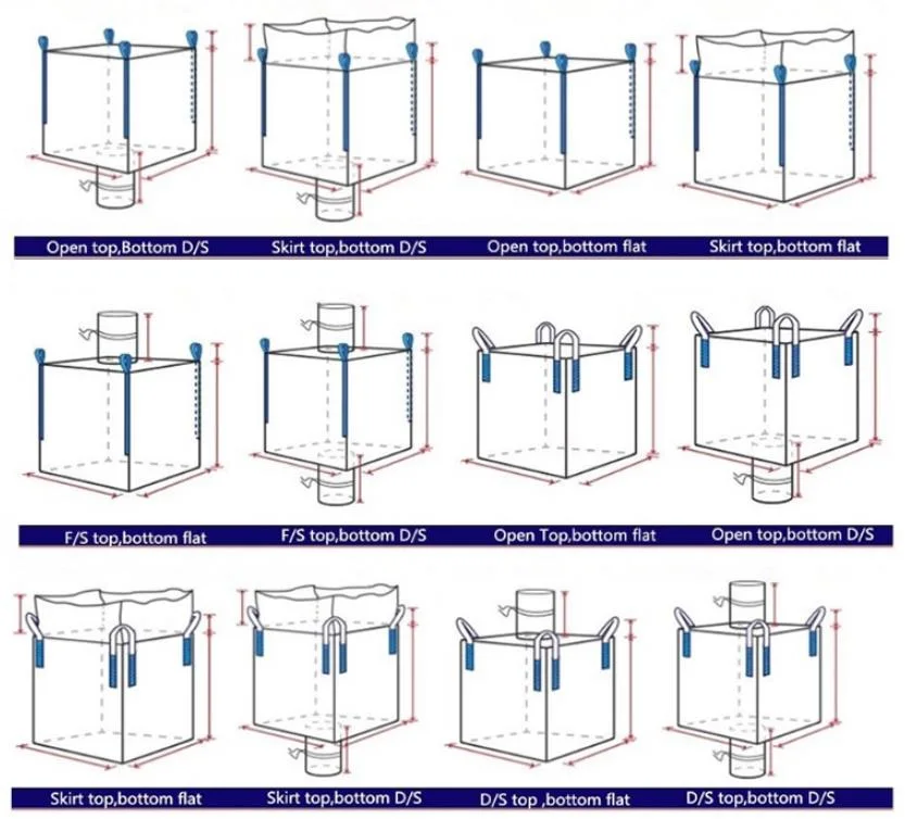 Large Container Bags Ton Package for Sand Factory Source Support Customization