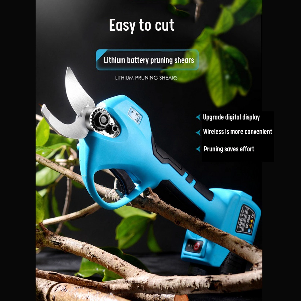 Sk5 Cordless Prunercutting-Blade Electric Pruning Shear Efficient Fruit Tree Cutting-Blade Bonsai Pruning Garden Tool Cordless Electric Scissors