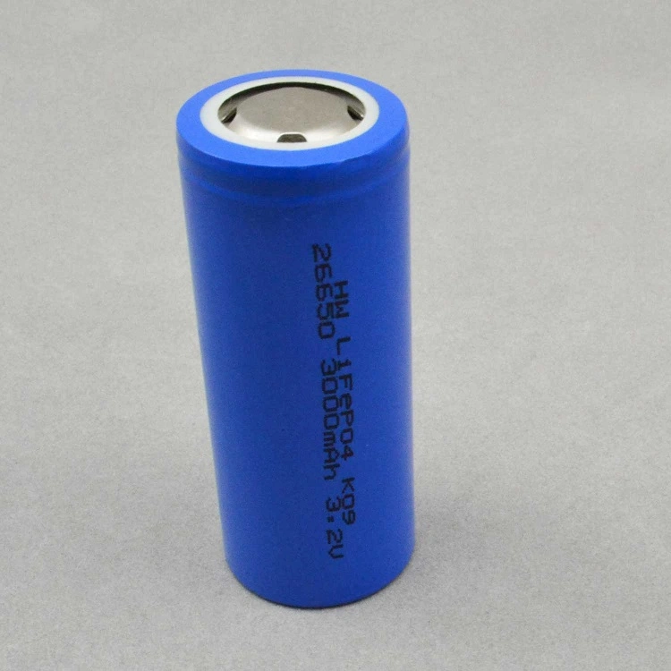 Long Cycle Ifr26650 3.2V 3000mAh LiFePO4 26650 Rechargeable Li-ion Electric Bicycle Battery Cell for EV/Solar Light/E-Bicycle/E-Scooter/Energy Saving System