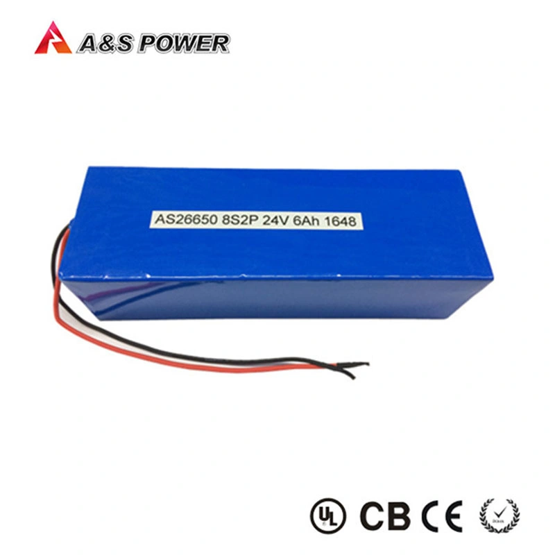 15 Year Factory IEC62133 Rechargeable 24V 6ah Battery Pack LiFePO4 Battery for Solar Storage