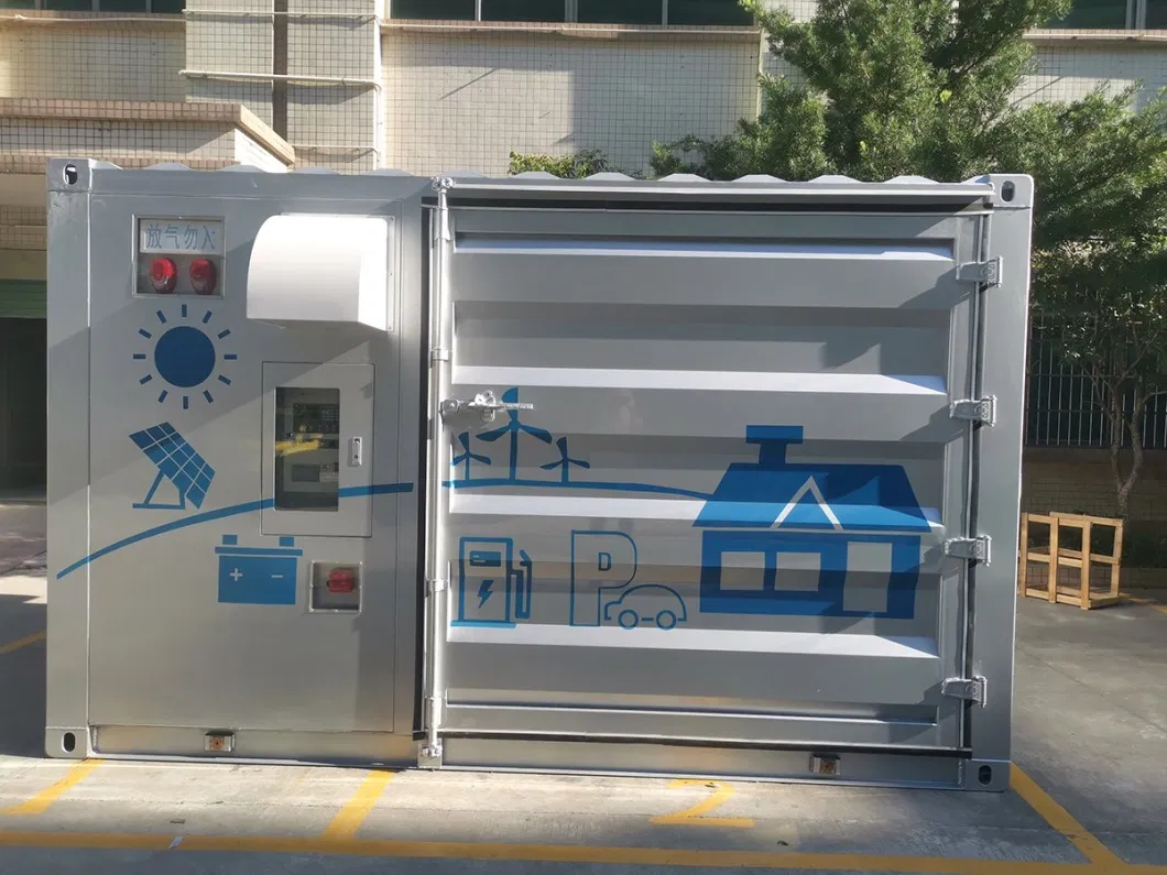 Container Lithium Battery Energy Storage System Outdoor Energy Supply with Air Conditioning and Cooling 6000 Deep Long Cycle Life