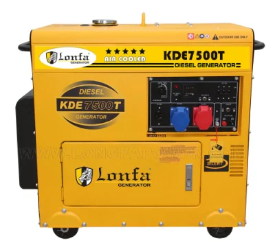 Kipor KDE Super Silent piccolo generatore diesel uscita CC 12 V. 3 kVA 4,5 kw 5 kw 5,5 kw 6 kw 7 kVA potenza nominale 120 V 240 V. Tensione costante con serbatoio carburante grande da 25 litri