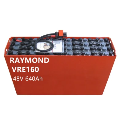 Batteria per carrello elevatore 48V 640ah 4pzs620 batterie per carrello elevatore Raymond Vre150