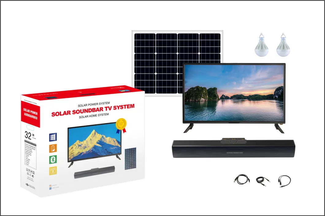 Pcv Solar Sound-Bar TV System for Solar Energy Storage Home Audio and Video System Portable Satisfy Your Indoor&Outdoor Life Needs