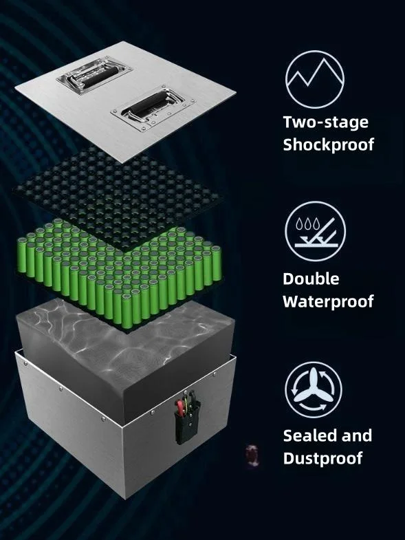 High Energy Density 48V 50ah Trolley Tractor Agv Forklift Lithium Battery