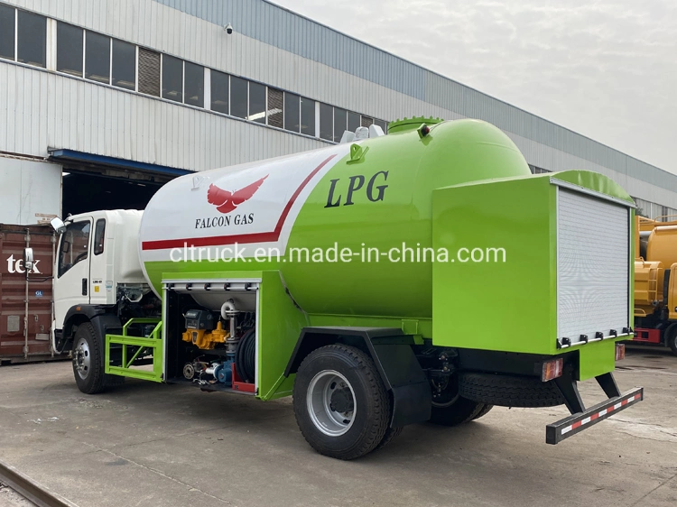 5 Tons LPG Tanker Transport Vehicle 10000 L Liquid Propane Tank Truck