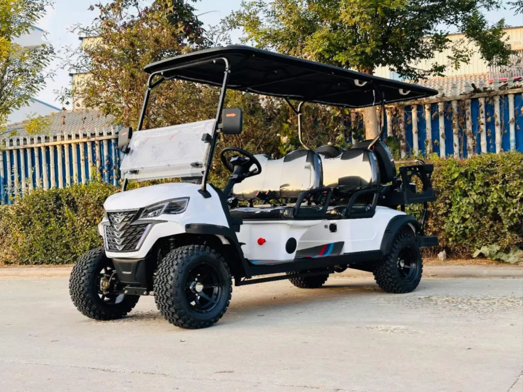 Gasoline Powered off Road 4X4 Rear Bumper with Lithium Battery Used 2 Seat Electric Four Seater Golf Cart