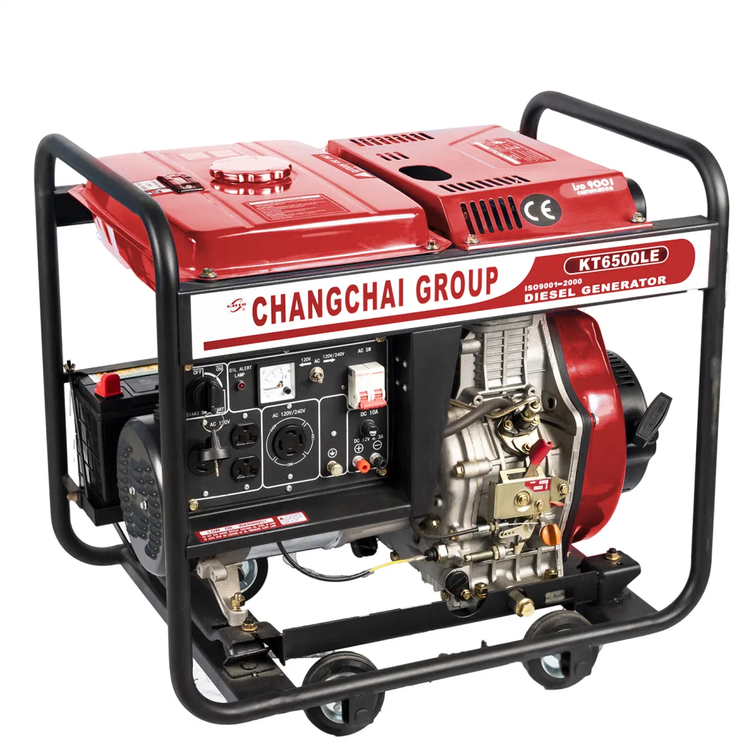 Standby Power Portable 5kw 5000wallt 5kVA Open Diesel Generator Power