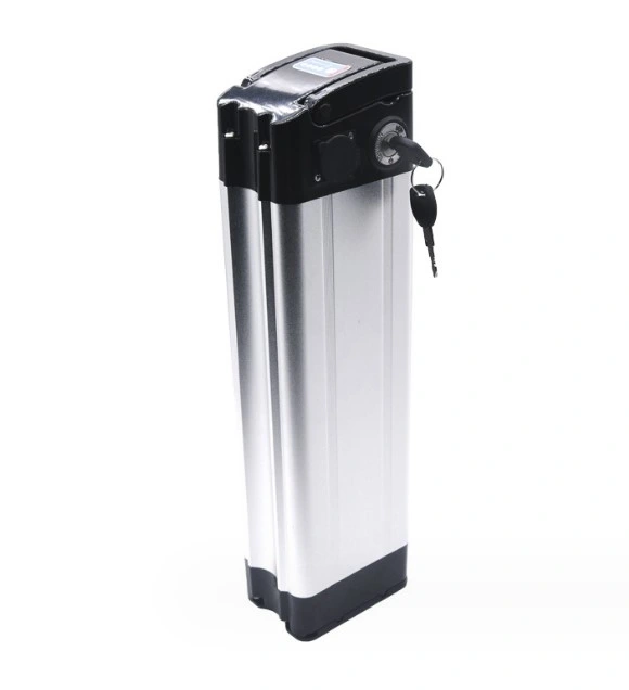 Customized 36V 10ah Silver Fish Type Rechargeable Lithium Electric Bicycle City E-Bike Battery Pack