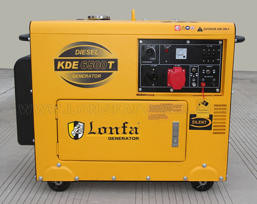 Kipor Kde Super Silent Small Diesel Generator DC 12V Output 3kVA 4.5kw 5kw 5.5kw 6kw 7kVA Rated Power 120V 240V Constant Voltage with 25L Big Fuel Tank