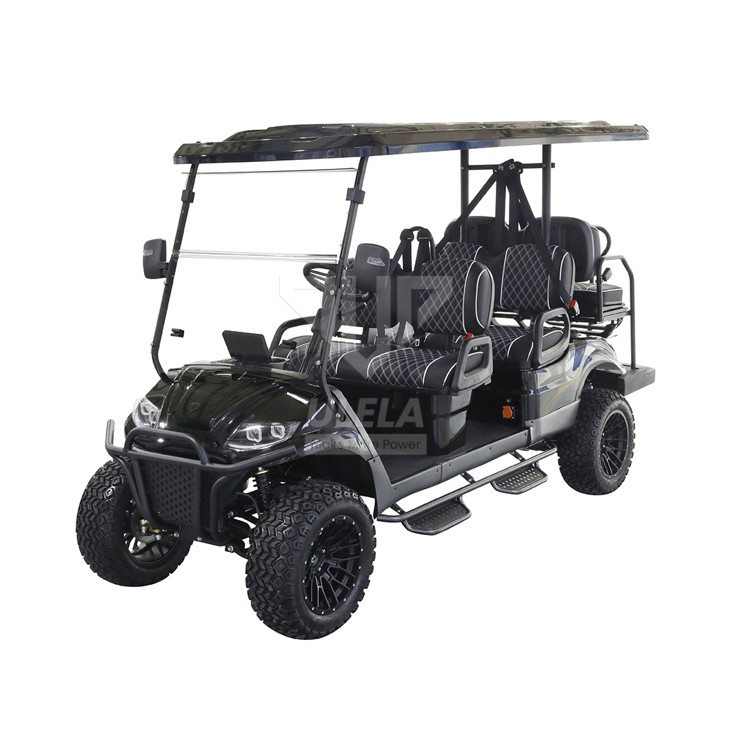 Ulela Onward Golf Cart Dealers 30% Max Driving Slope 4X4 Hunting Golf Cart China 6 Seater New Golf Carts Electric