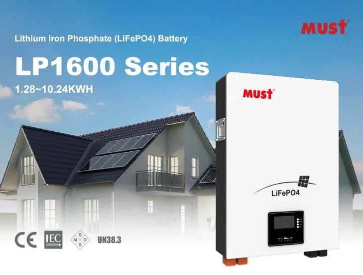 Must 5kw 10kw Lithium Battery 24V 48V Solar Energy 200ah Power Wall LiFePO4 Battery Pack