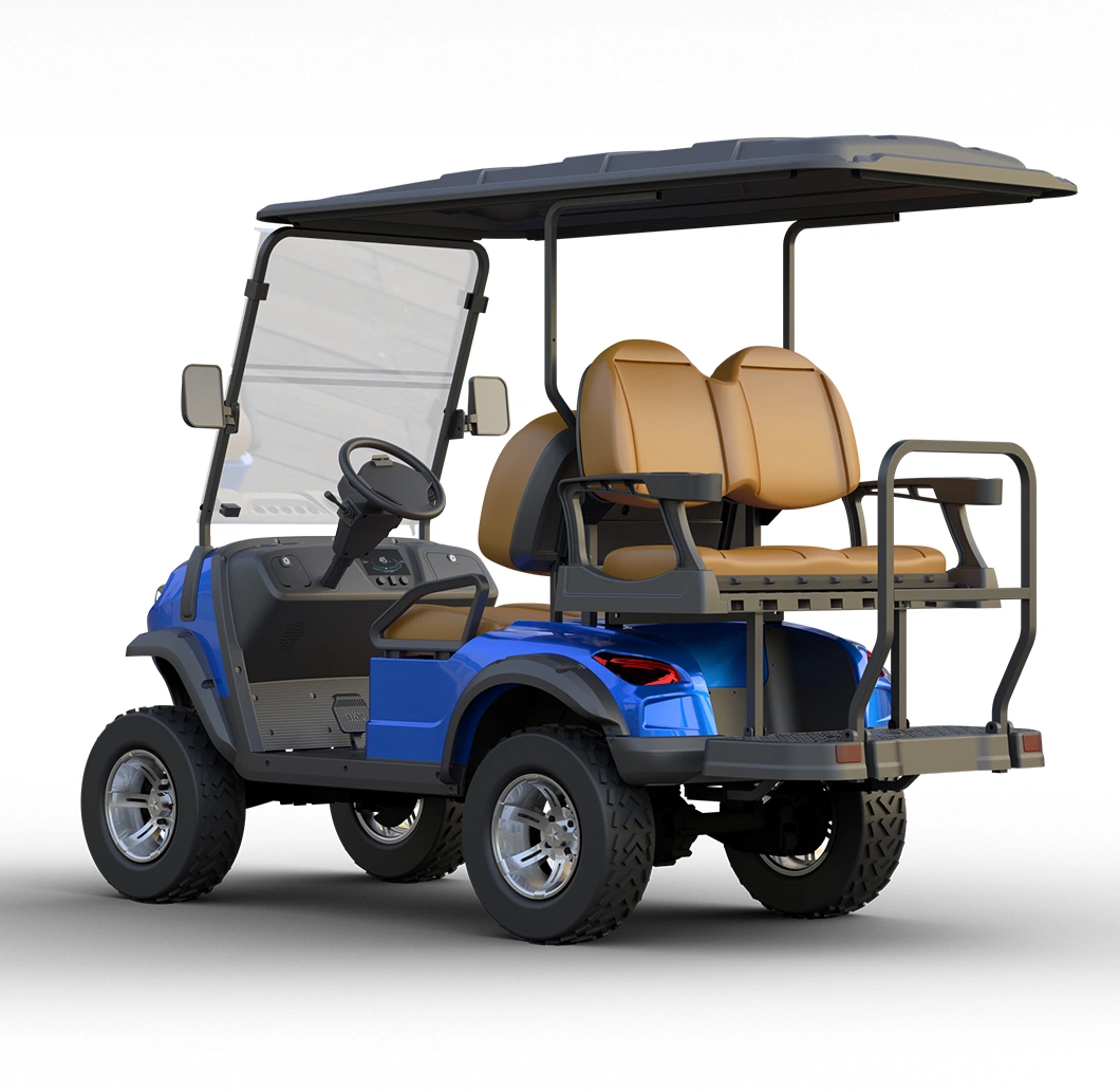 48/72V Exclusive New Style M Modern Fashion 2023 Brand Design 4 Seat Sightseeing Bus Club Cart Electric Golf Buggy Hunting Cart with DOT