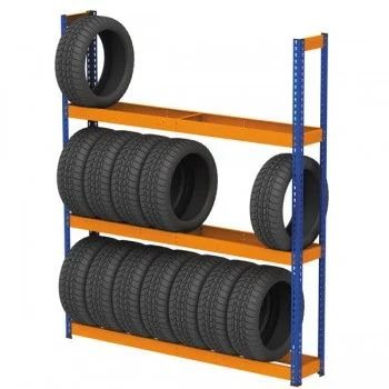 Adjustable Metal Tire Rack 4-Layer Heavy Duty Wheel Storage Solution for Automotive Professionals