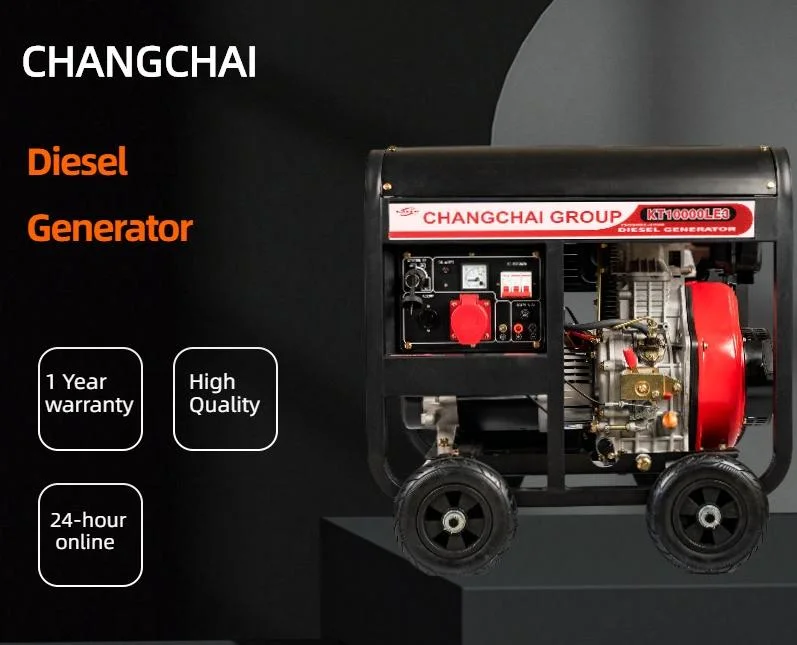 Standby Power Portable 5kw 5000wallt 5kVA Open Diesel Generator Power