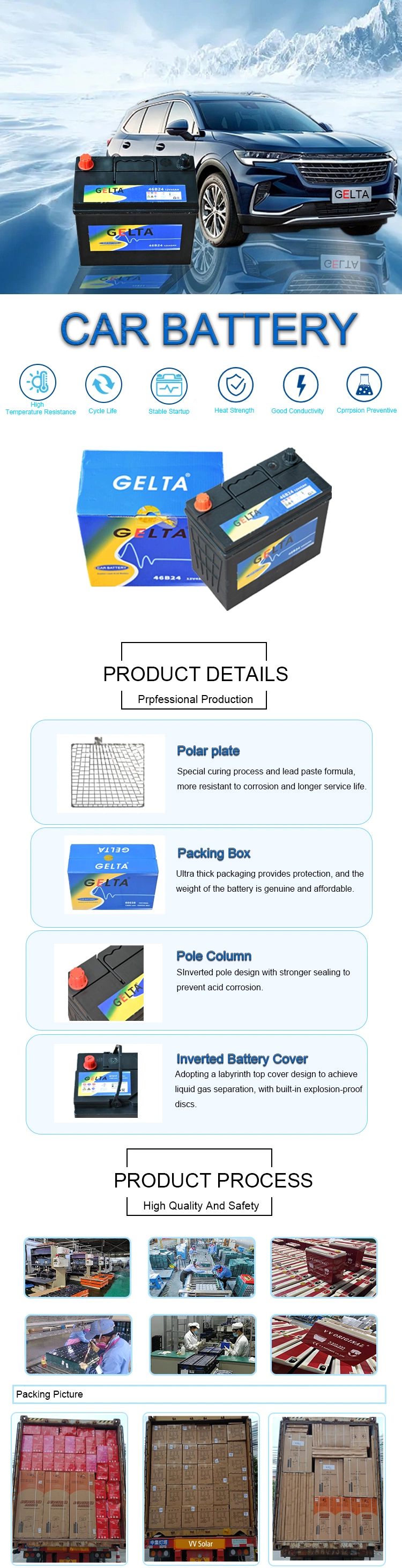 Lithium/LiFePO4 12V 100ah Battery for RV/Solar System/Yacht/Golf Carts Storage and Car