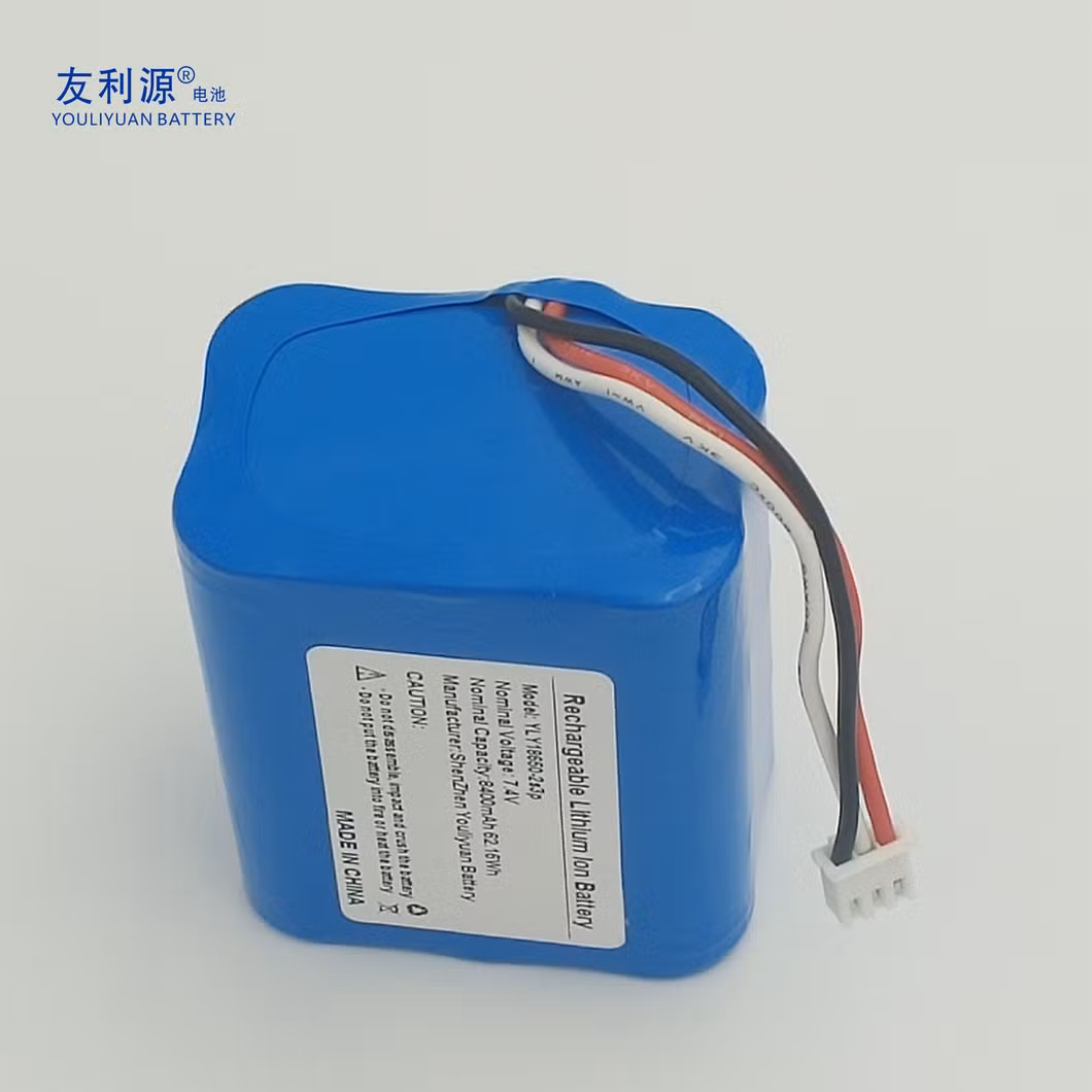 High Capacity Energy Storage Battery 18650 7.4V 8.4ah 62.16wh for Solar LED Light/RV/Storage System/Golf Cart/Yacht/Marine/Camper