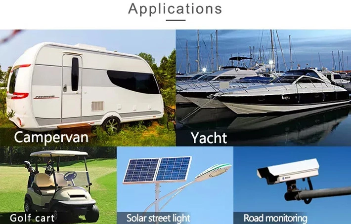 Rechargeable 12V 24V 48V 100ah 200ah 300ah 400ah 500ah Solar Energy Storage Li Ion Lithium LiFePO4 Battery for RV Golf Cart Yacht Marine Motorhome Agv