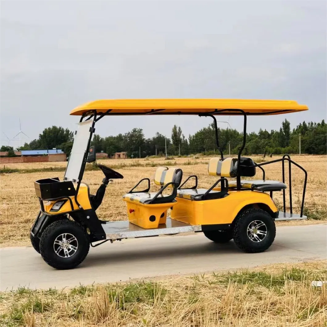 36V 6 Passenger Left Handed 4 8 Seater 72 Volt Remote Evolution Lithium Electric Golf Club Car Body Kits Cart Motor Cost for Sale 2023 2024