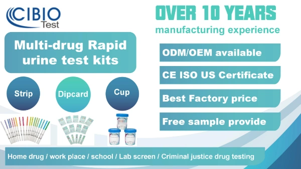 FDA Certified Comprehensive and Convenient Drug Testing Solution Instant Drug Test Supplies