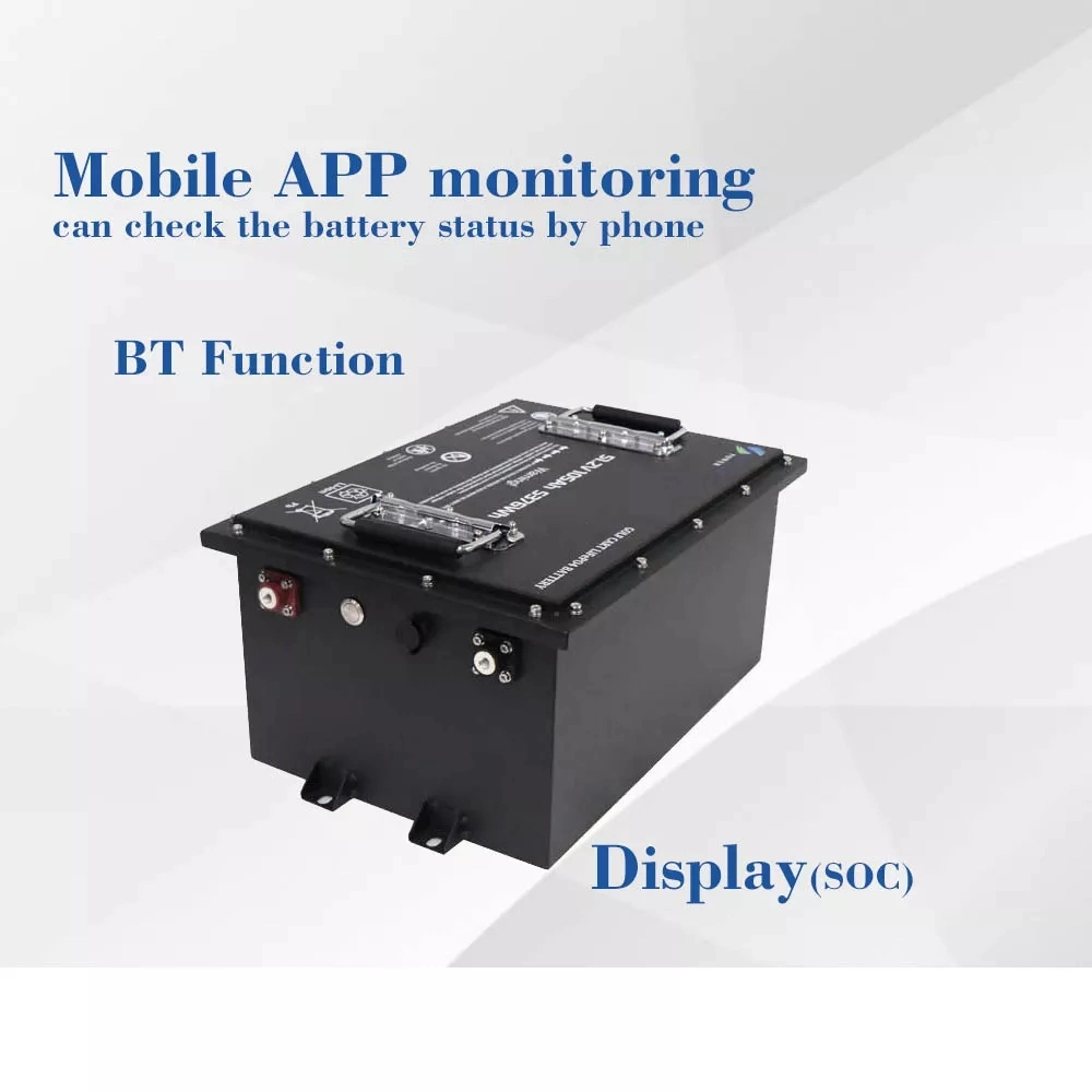 Rechargeable 48V/60V/72V/96V 50ah 100ah 105ah 160ah Applicable to Golf Carts Yachts and Marin Battery