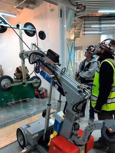Heavy-Duty Electric Glazing Robot for Industrial Use